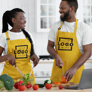 Affärsområde med Anpassningsbar Corporate Logoty Långt Förkläde