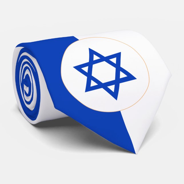 Affärsområdet Israel-Flagga och Israel, patriot/mo Slips (Rullad)