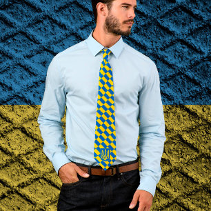 Affärsområdet Ukraina och Flagga, patriot/sport Slips