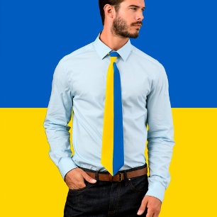 Affärsområdet Ukraina och Flagga, patriot/sport Slips