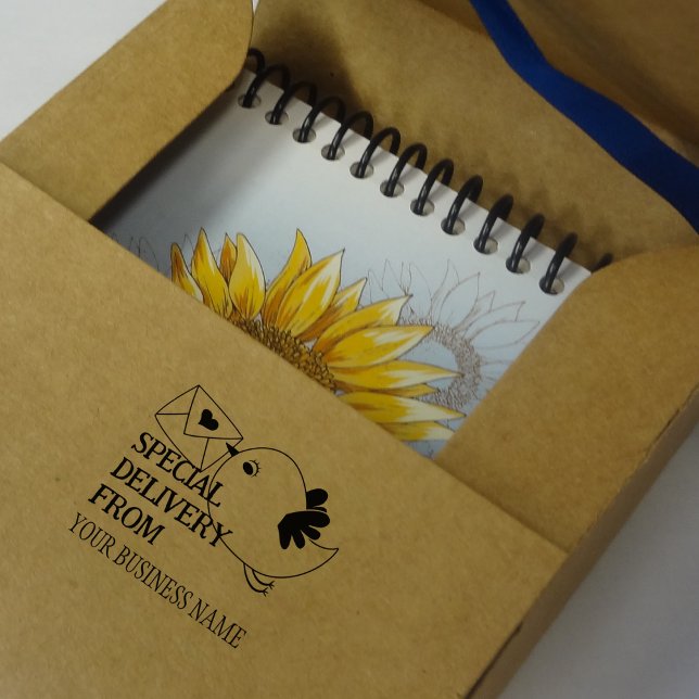 Affärspaket för Cute Bird Anpassningsbar Stämpel (Skapare uppladdad)