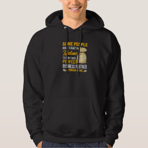 Affärspartnerns affärsägartext hoodie