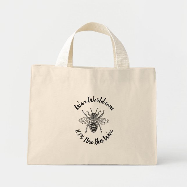 Affärspresenttote bag - Vaxvärldsdesign Mini Tygkasse (Framsidan)