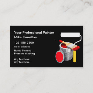 Affärsprofilkort för professionell Painter Visitkort