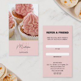 Affärsreferenskort för Logotyp i bageri-monogram Lojalitetskort