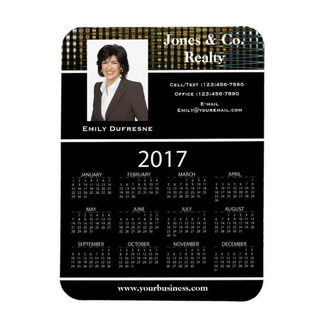 Affärsreklam/PR 2017 kalender II Magnet (Vertikal)