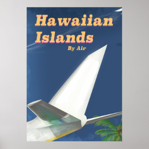 Affärsreseaffisch för Hawaiianska öarna Poster