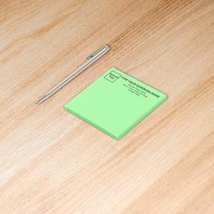 Affärsruta - skicka anteckning om Ljust grönt kvad Post-it Block