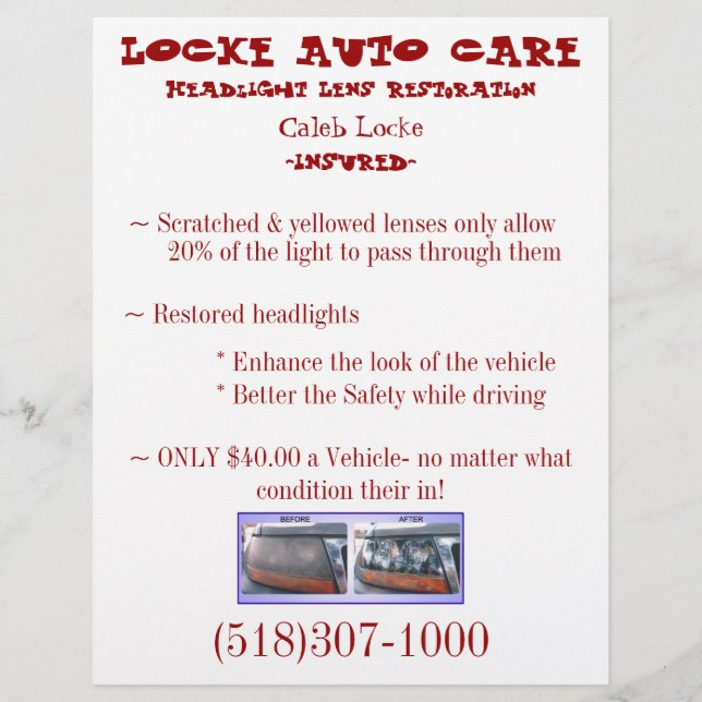 Affärssäljare Lakan Reklamblad (Framsidan)