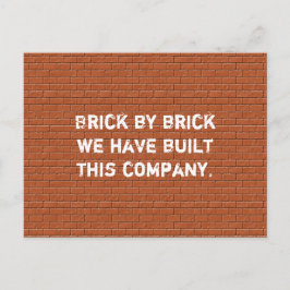 Affärsstart för Tack för medarbetarvärdering Vykort