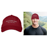 Affärstext som är inbäddad på Red Cap Broderad Keps<br><div class="desc">Rött tak som du kan anpassa genom att skriva ditt företag namn, stad eller stad och stat. Texten kommer att broderas in på huven. Du kan inkludera den i dina marknadsföringsprodukter, presentationer eller presentationer till dina kunder eller kunder, en marknadsföring-strategi för att marknadsföra ditt företag eller för att marknadsföra ditt...</div>