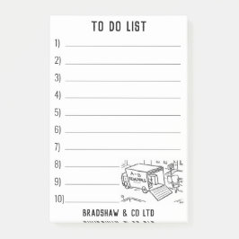 Affärsverksamhet för flyttningar av hus post-it block