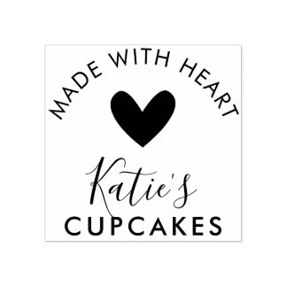 Affärsverksamhet gjord med kärlek modern enkel kär stämpel