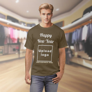 Affärsverksamhet - nytt år Hälsning på Brown T-Shi T Shirt