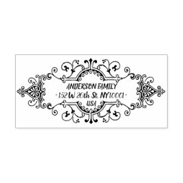 Affärsverksamhet och returadress självfärgande stämpel