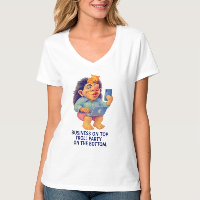 Affärsverksamhet på övre Troll - Lönsamt arbete fr T Shirt (Framsida)