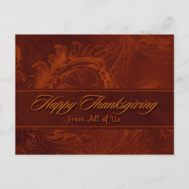 Affärsvisitkort för Thanksgiving / Från alla oss Helg Vykort