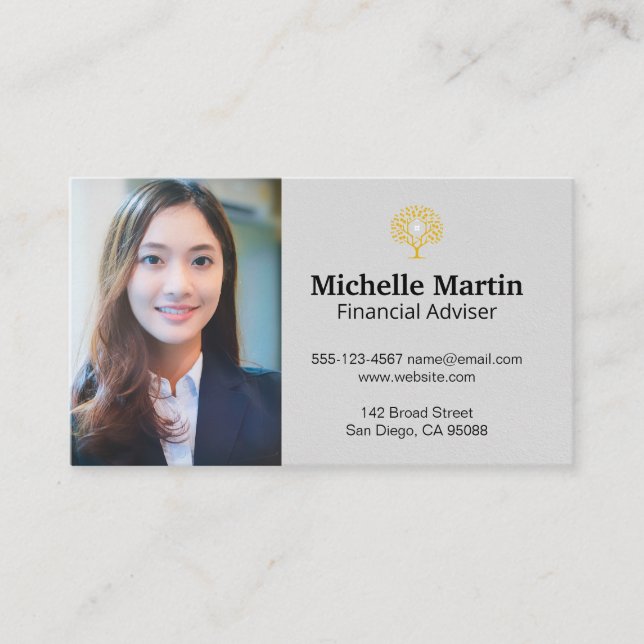 Affärsvurna | Logotypen Träd Visitkort (Framsida)