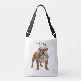 Affectionate Bulldog Personalized Tote Bag Axelväska