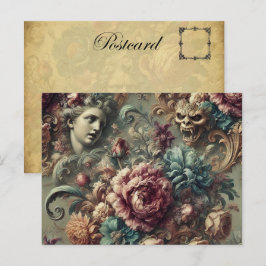 Affektionerat skvatt - gotisk viktorian helg vykort