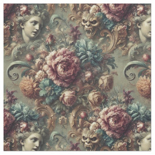 Affektionerat skvatt - Gult Victorian Classic Tile Tyg