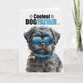 Affenpincher Hund Coolest Pappa Fars dag Helgkort