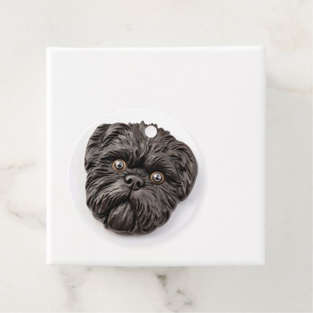 Affenpinscher 3D Inspirerad Gåvor Etiketter (På plats)