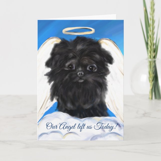 Affenpinscher ÄNGEL Kort (Framsida)