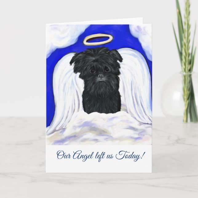 Affenpinscher ÄNGEL Kort (Framsida)