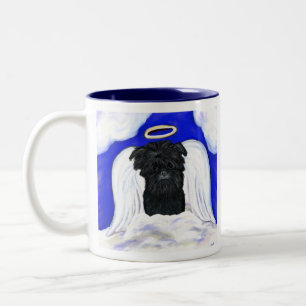 Affenpinscher Ängel Två-Tonad Mugg