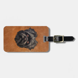 Affenpinscher Apmonkey Hund Affens Terrier Bagagebricka