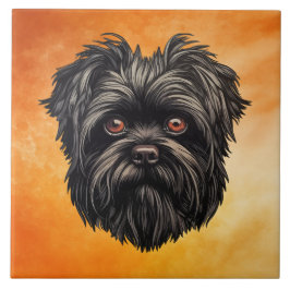 Affenpinscher Apmonkey Hund Affens Terrier Kakelplatta