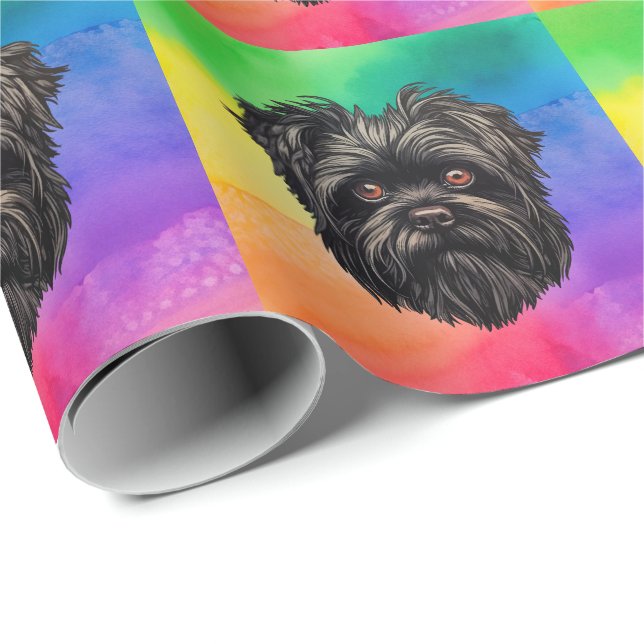 Affenpinscher Apmonkey Hund Affens Terrier Presentpapper (Rullad Hörn)