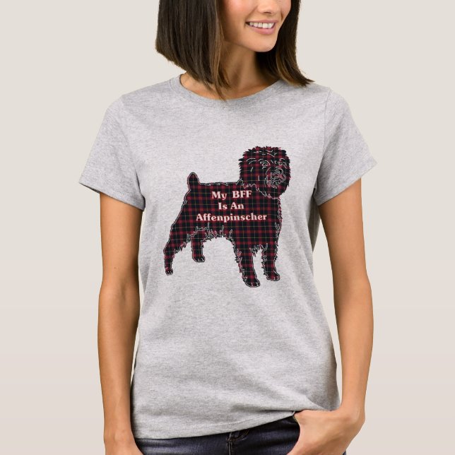 Affenpinscher BFF T-Shirt (Framsida)