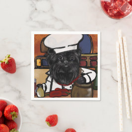 Affenpinscher Chef Pappersservett