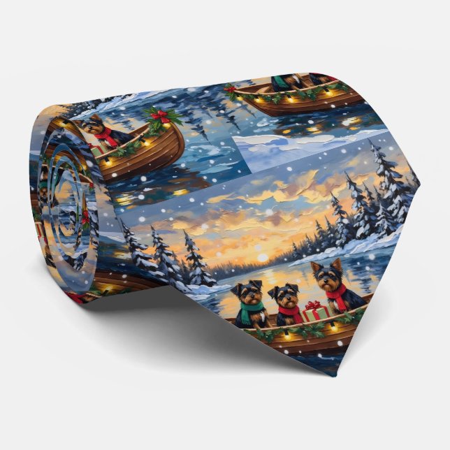 Affenpinscher Dog Christmas Boat Holiday Slips (Rullad)