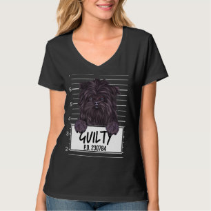 Affenpinscher Fotbulla Skyldig Hund T Shirt