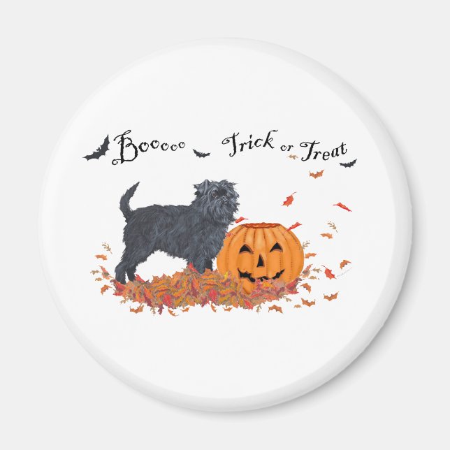 Affenpinscher Halloween Magnet (Framsidan)