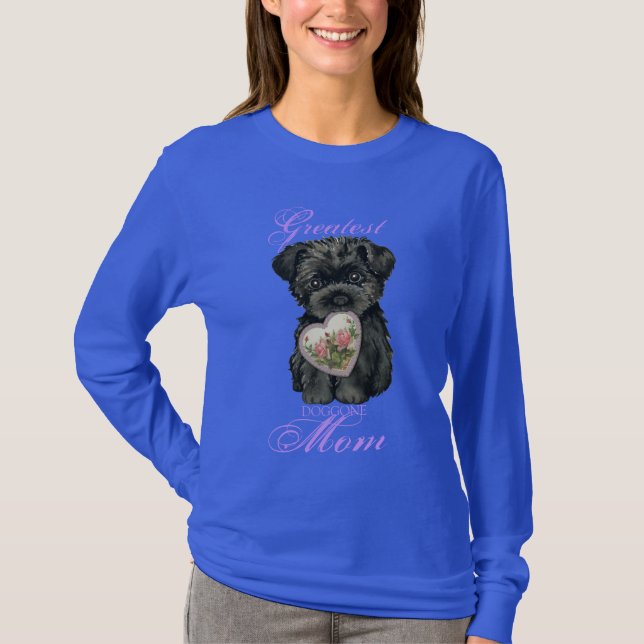 Affenpinscher Heart Mamma T Shirt (Framsida)