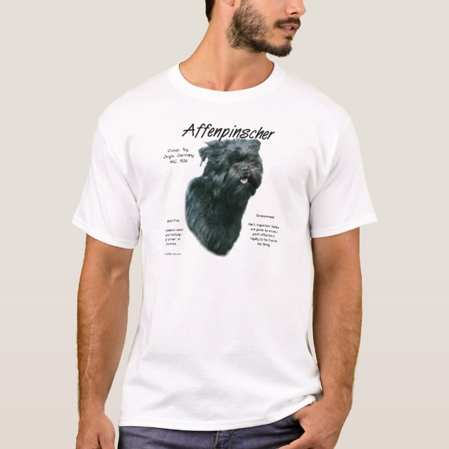 Affenpinscher-historikdesign Tee (Framsida)