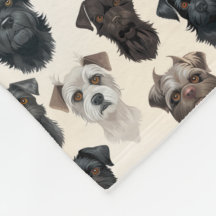 Affenpinscher Hund Ansikte Collage Mönster