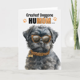 Affenpinscher Hund Best HuMOM Aldrig Mors dag Helgkort