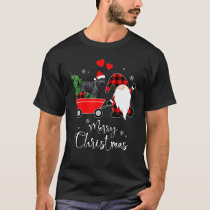 Affenpinscher Hund jul med Santa Hat Pajamas T Shirt