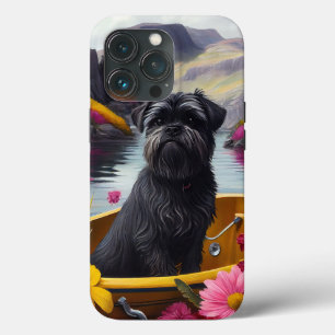 Affenpinscher Hund på en Paddle: ett Sceniskt Även