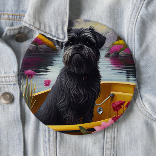 Affenpinscher Hund på en Paddle: ett Sceniskt Även Knapp