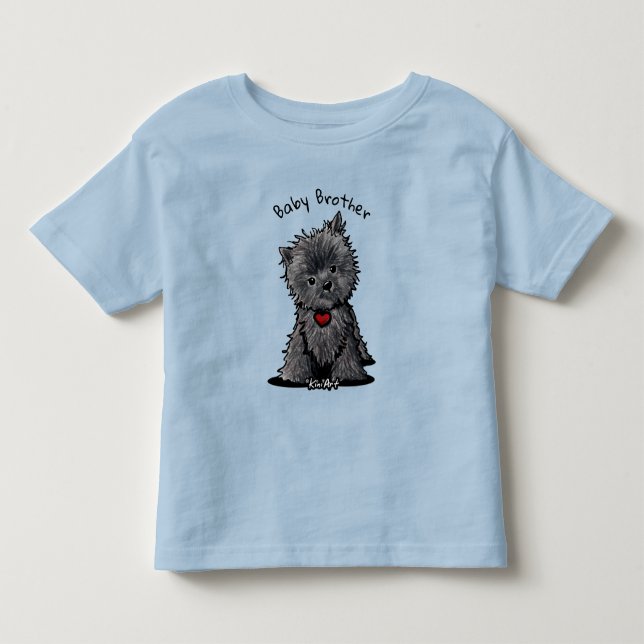 Affenpinscher Hund Småbarn T-shirt (Framsida)