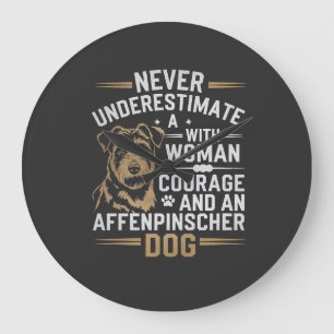 Affenpinscher Hund Stor Klocka