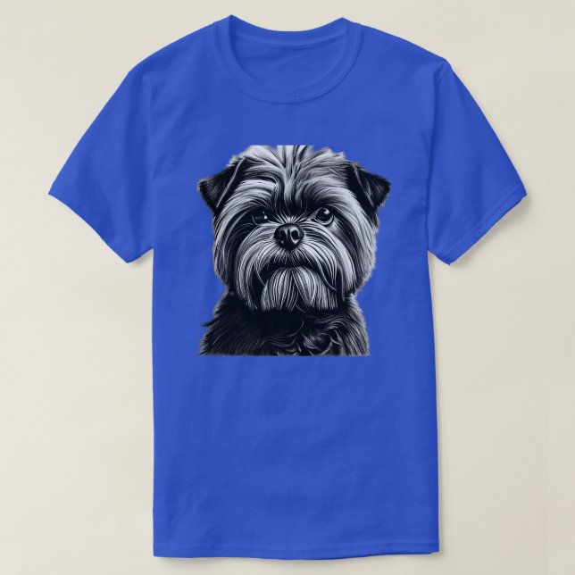 Affenpinscher Hund T Shirt (Design framsida)