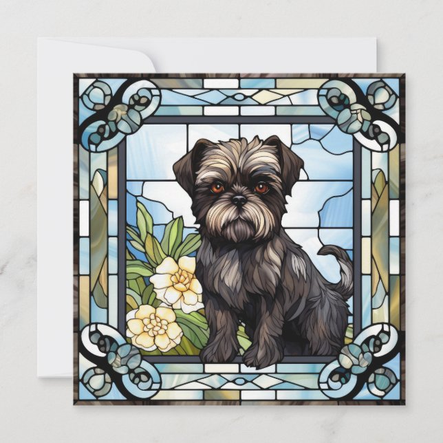 Affenpinscher Hund Välkomstkort (Framsida)