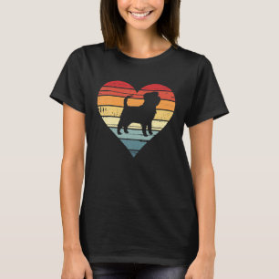 Affenpinscher Hund Vintage Retro Heart Mamma Gift T Shirt